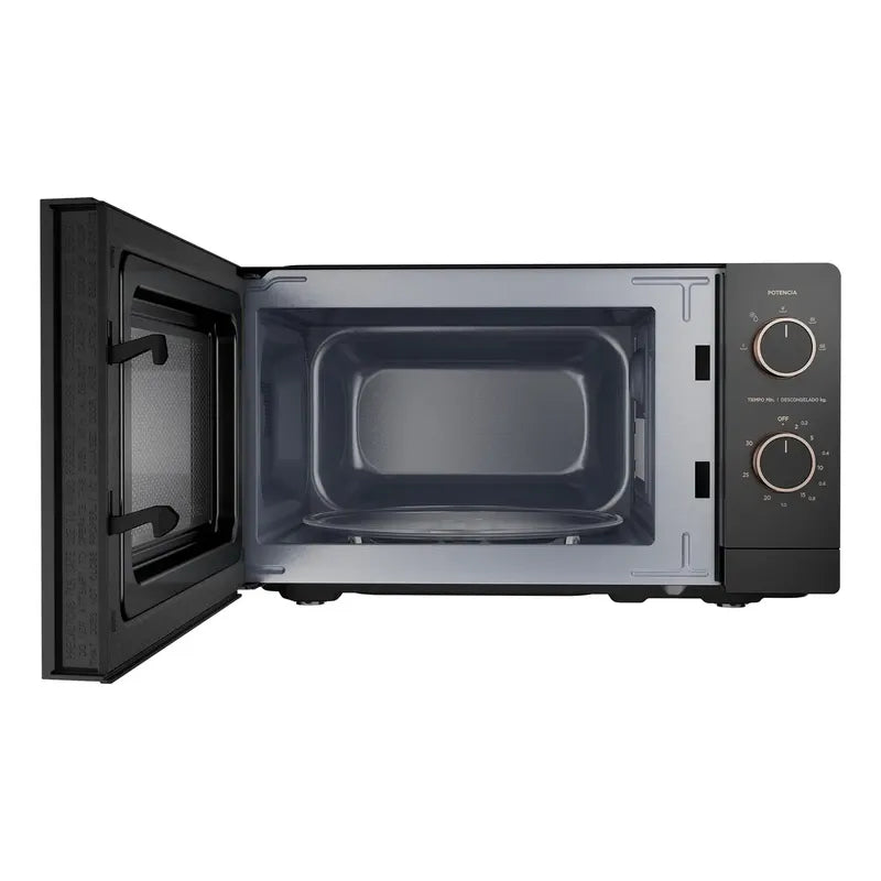Microondas Midea 20 Litros Negro 600w Timer Cocina Pro