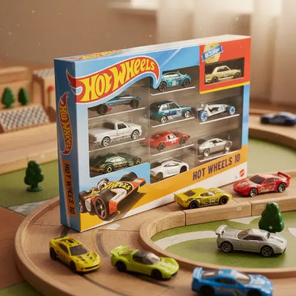 Hot Wheels Pack De 10 Autos Coleccionables 1:64 Variado