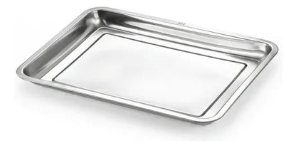 Bandeja De Acero Inoxidable  50 X 35 2cm Plateado