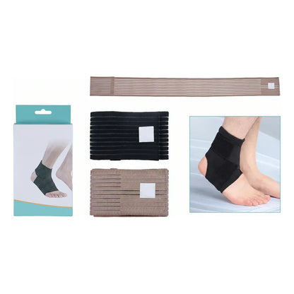 Tobillera De Soporte Elástico Para Fascitis Plantar Negro S/m