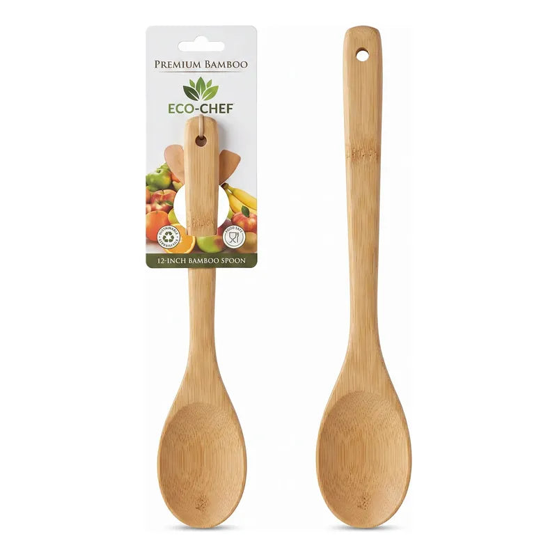 Cuchara De Bambú 30 Cm Cocina Utensilio Madera Antiadherente Madera