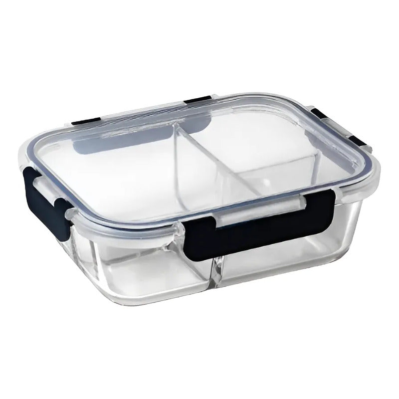 Tupper Hermético Vidrio 1520ml Transparente