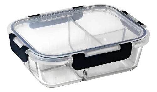Tupper Hermético Vidrio 1520ml Transparente