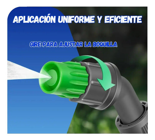 Pulverizador A Presion 5 Litros Fumigador Regadera Jardin Blanco