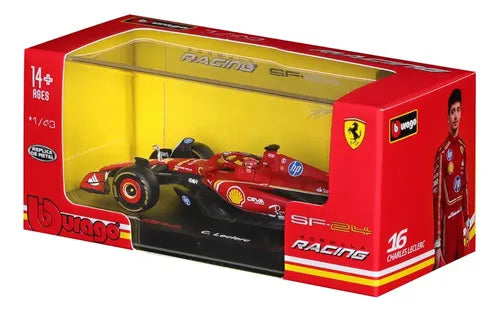 Auto Ferrari Sf 24 Escala 1:43 Rojo