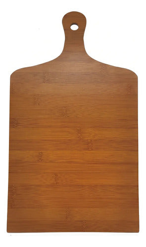Tabla Picar Y Cortar Cocina Madera Bambú 40cm Lisa Marrón