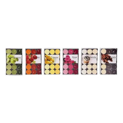 Set De 30 Velas Tealight Aromáticas,ambientes Con Encanto