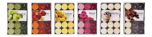 Set De 30 Velas Tealight Aromáticas,ambientes Con Encanto