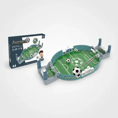 Juego De Mesa Futbol Portátil Interactivo Para Niños Juguete Verde Y Gris
