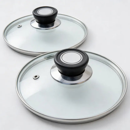 Pack 2tapa De Cristal 16 Cm Para Sartén, Ollas Vidrio