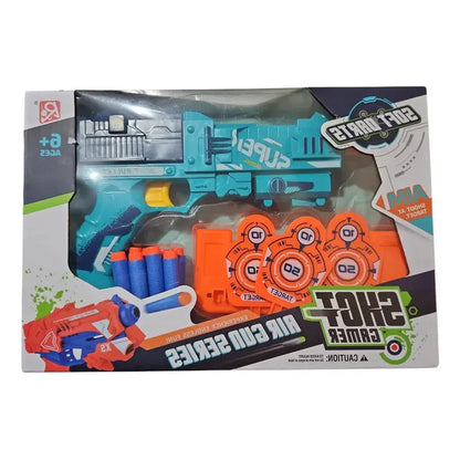 Pistola Lanzador De Dardos Azul