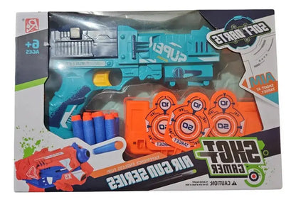 Pistola Lanzador De Dardos Azul