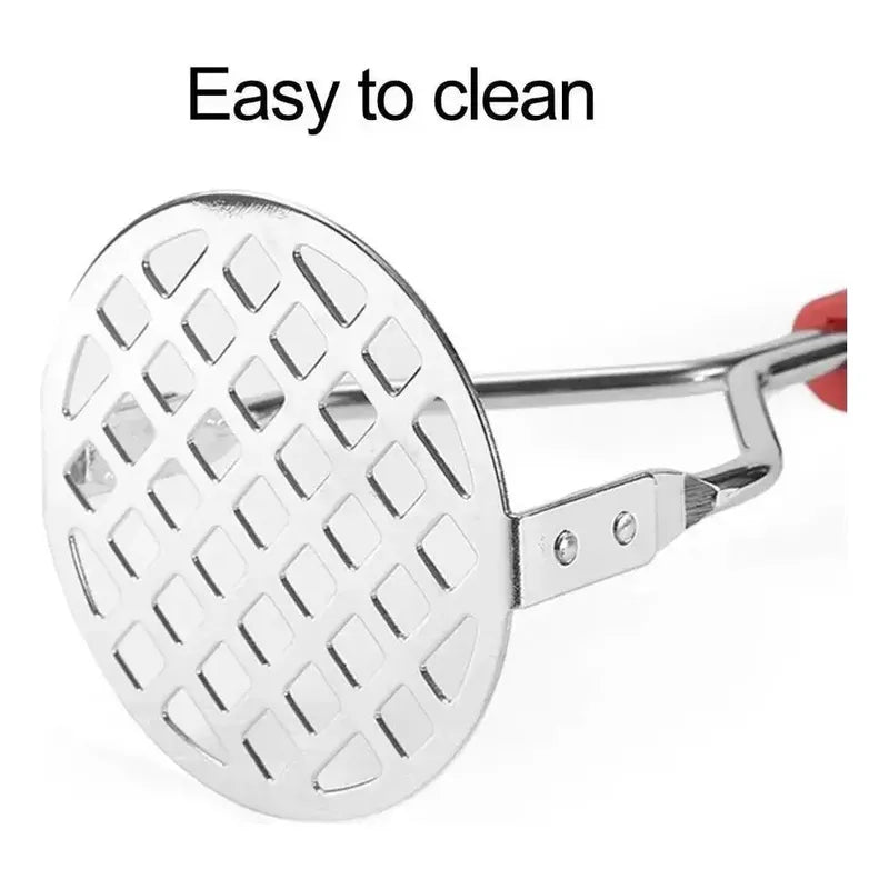 Moledor De Papas Utensilio Triturador Puré 25 Cm Plateado
