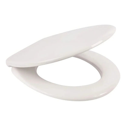 Tapa Para Inodoro Redonda Plástico Blanco Casa Miel Con Tapa Blanco
