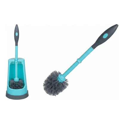 Cepillo Para Inodoro Con Cabezal Flexible 39cm Celeste