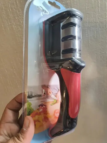 Afilador De Cuchillos Tijeras De 3 Filos De Acero Inoxidable