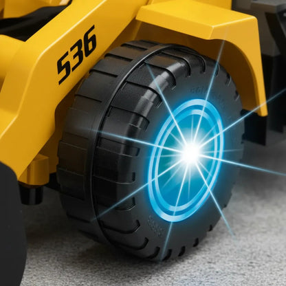 Camion Construccion Excavadora Con Luces Sonido Excavadora Amarillo