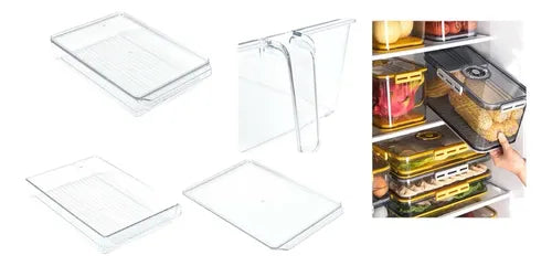Caja Organizadora Para Refrigerador 10cmx28cmx20.5cm Transparente