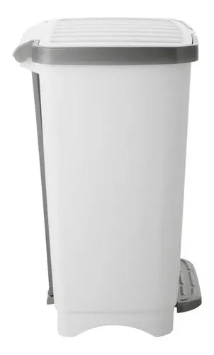 Basurero De Pedal 25 Litros Kleine Blanco