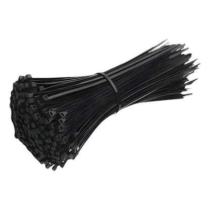 Precintos Plasticos Nylon 100 Unidades 2.5mm X 200mm (20cm) Negro