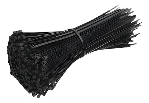 Precintos Plasticos Nylon 100 Unidades 2.5mm X 200mm (20cm) Negro