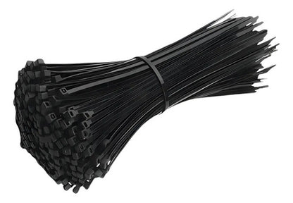 Precintos Plasticos Nylon 100 Unidades 2.5mm X 200mm (20cm) Negro