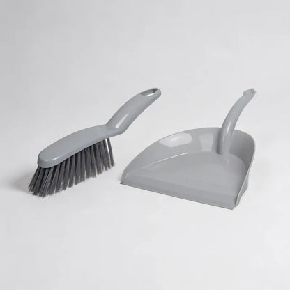 Set De Pala Recogedora De Basura Gris Claro