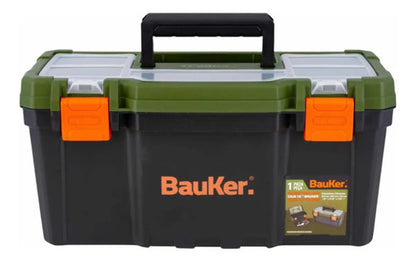 Caja De Herramientas 16 Bauker Color Verde Oscuro