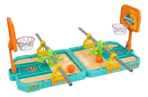 Juego Creativo De Mesa Cancha De Baloncesto Con Minicesta