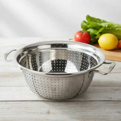 Colador Acero Inoxidable 28cm Verduras Fideos Cocina Acero Inoxidable