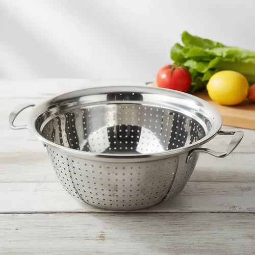 Colador Acero Inoxidable 28cm Verduras Fideos Cocina Acero Inoxidable