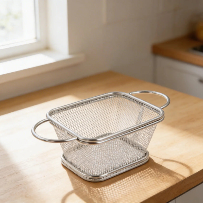 Canasto Canastillo Freidor Papas Fritas 11x13 Cm Cesta Metal