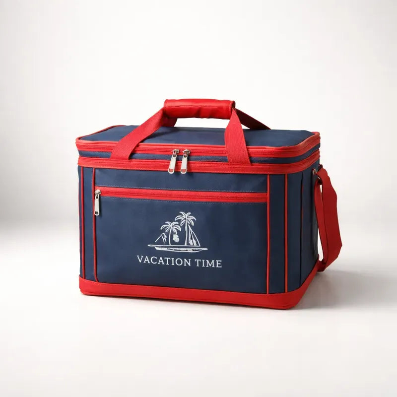 Bolso Térmico Cooler 44l Comida Bebidas Picnic Azul Oscuro
