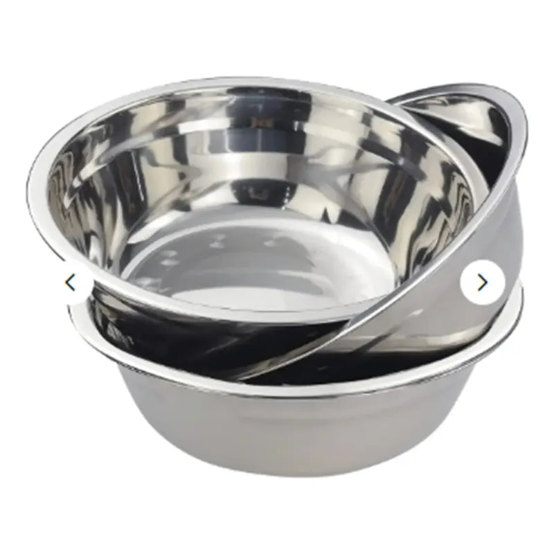 Bowl Profundo Grande En Acero Inoxidable 55cm Reposteria Color Plateado