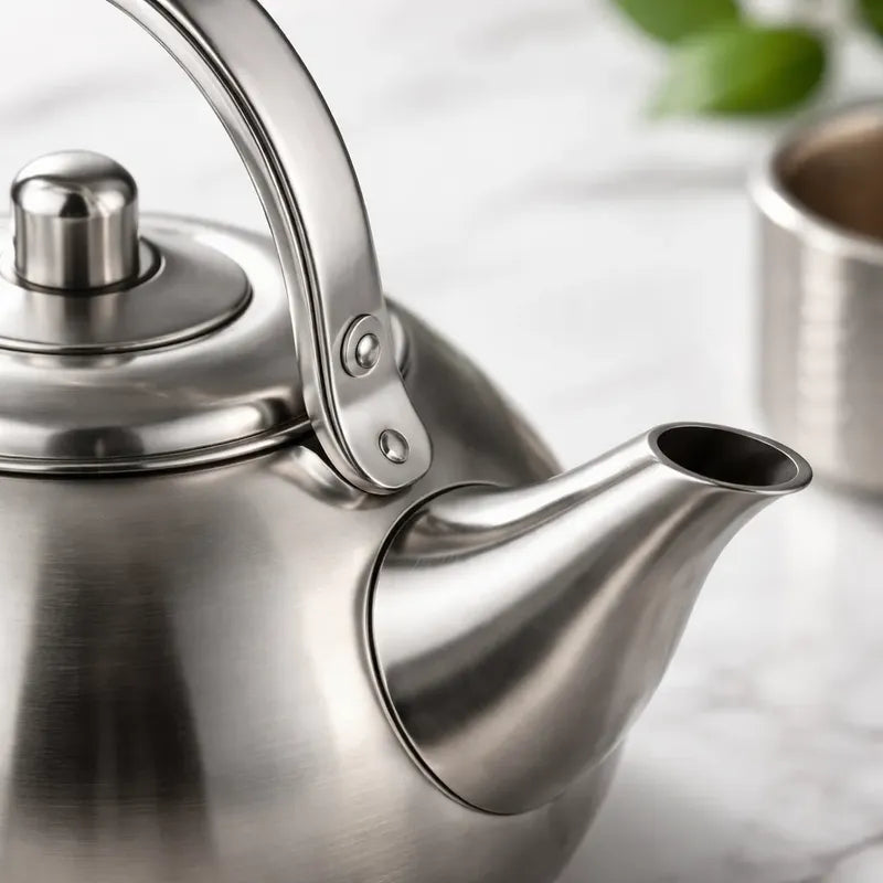 Tetera Infusora Acero Inoxidable 14cm Té Mate Cocina Acero Inoxidable