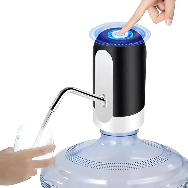 Dispensador De Agua Portátil Usb Bomba Dispensador Bidones Negro