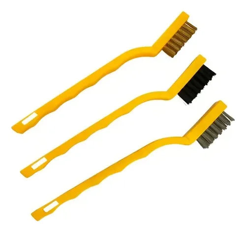 Set 3 Cepillos Limpieza Accesorios Hogar Oxido Auto