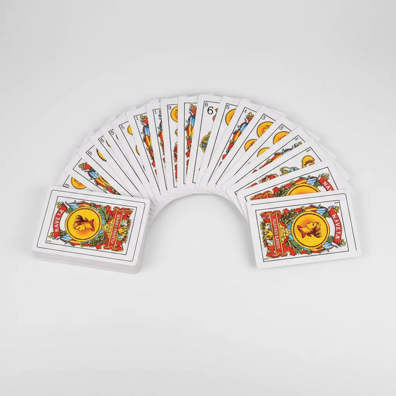 Naipes Españoles Juego Cartas Mesa Familiar Blanco Español