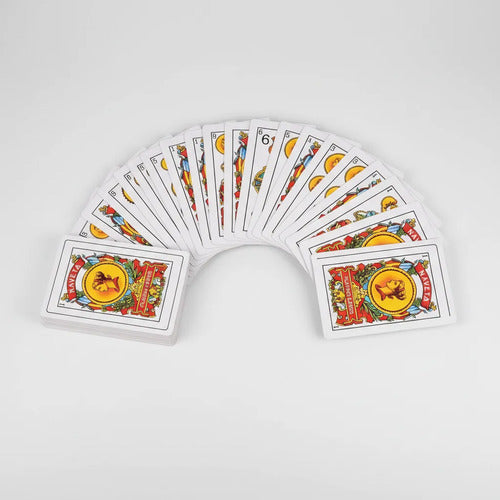 Naipes Españoles Juego Cartas Mesa Familiar Blanco Español