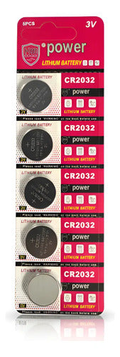 Pack 2 Blister Pilas Botón Cr2032 Batería De Litio 3v 5 Unid