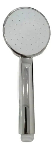 Kit De Ducha Teléfono+ Flexible De 1,5mts + Soporte Plateado
