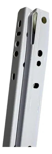 Pack 2 Corredera O Riel Blanco Para Cajón 55 Cm Blanco