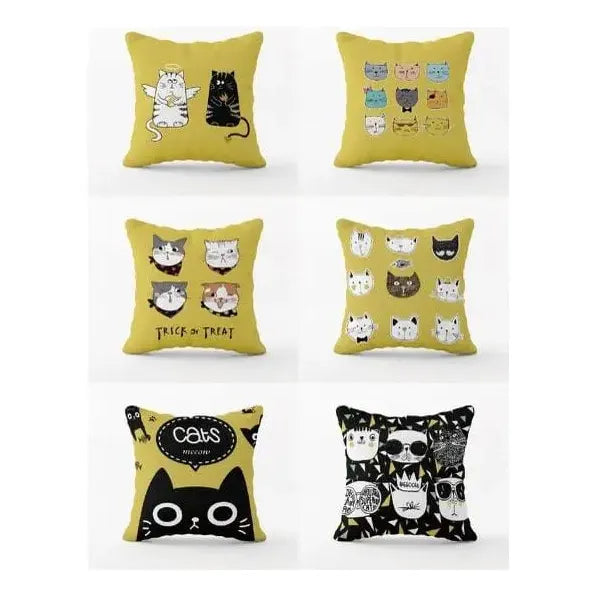 Pack X6 Fundas De Cojines 45x45 Cm, Súper Suaves- Reno Reno