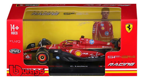 Auto Ferrari Sf 24 Escala 1:43 Rojo