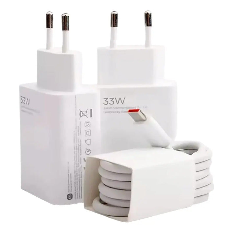 Cargador De 33w Cable De Carga Rápida 6a Tipo C, Generico Blanco