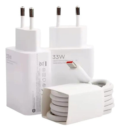 Cargador De 33w Cable De Carga Rápida 6a Tipo C, Generico Blanco