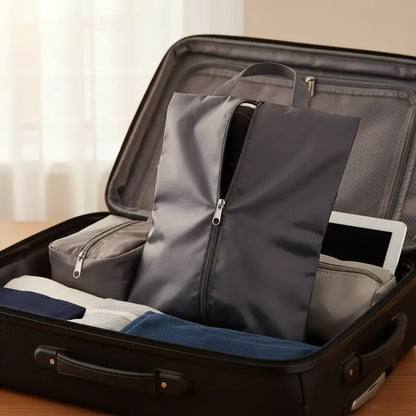 Bolsa Zapatos Viaje Organizadora Impermeable 37x12x23 Gris
