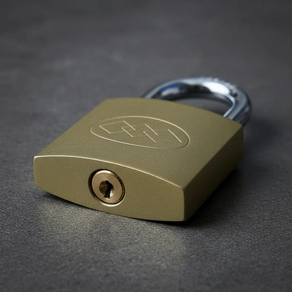 Candado 50mm Dorado Con 3 Llaves Seguridad Reforzado Puerta Dorado