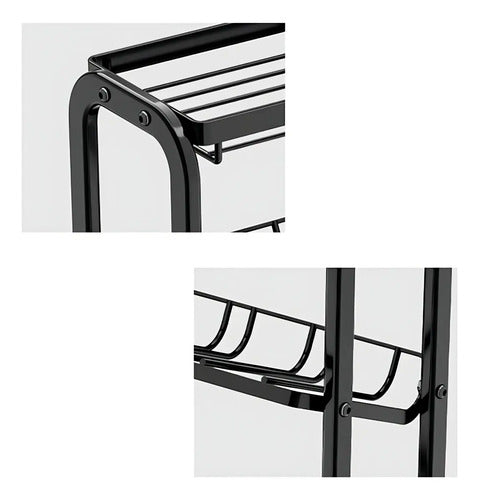 Organizador Especieros 3 Niveles Casa Miel Diseño Basculante Negro