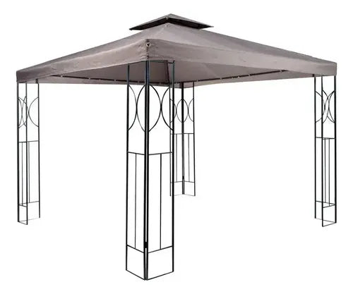 Toldo Pérgola Taupe Poliéster 300x300x275 Cm Taupe